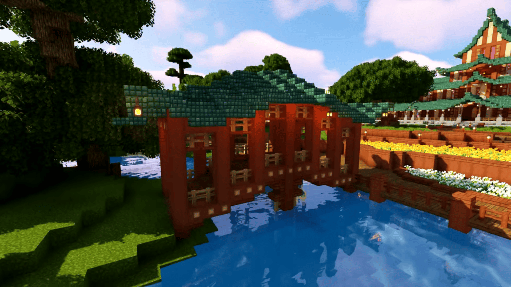 Best Minecraft Bridge Idea Japanese Style