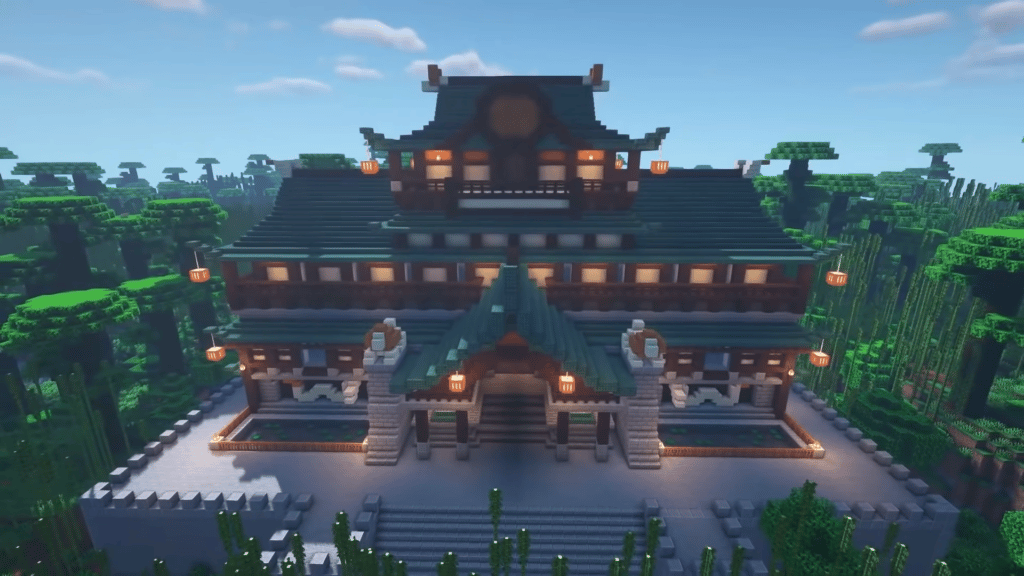 Castillo japonés Minecraft 1.17 Tutorial de video