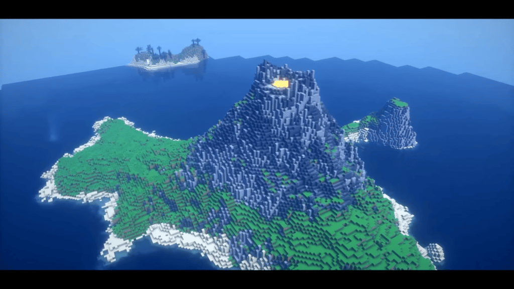 Volcan dans Minecraft