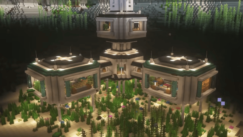 Base sous-marine Minecraft