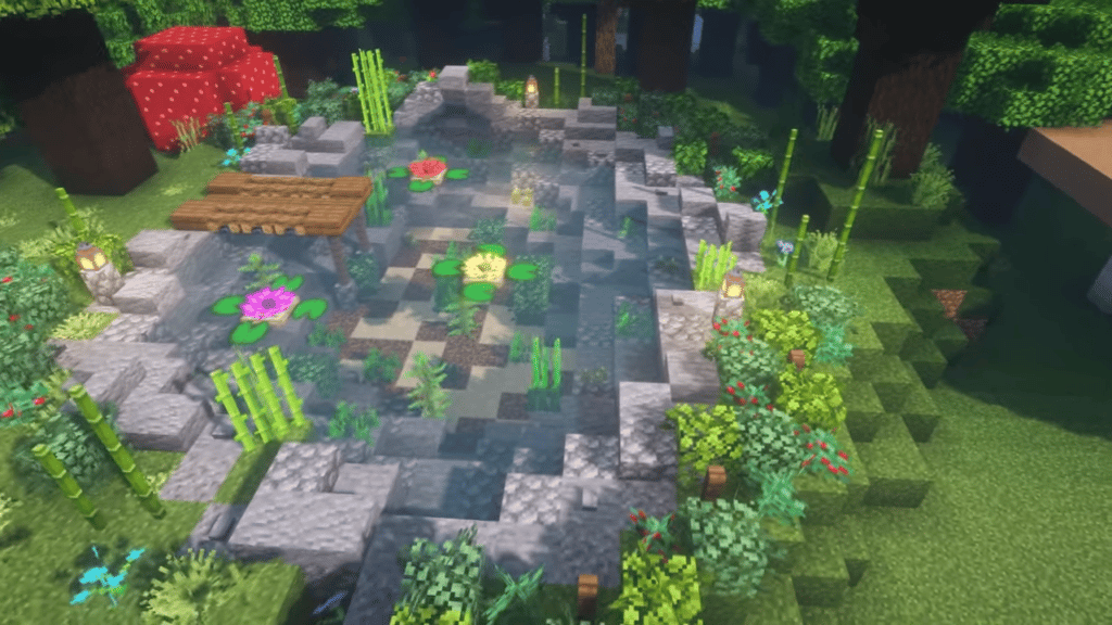 Pond in Minecraft