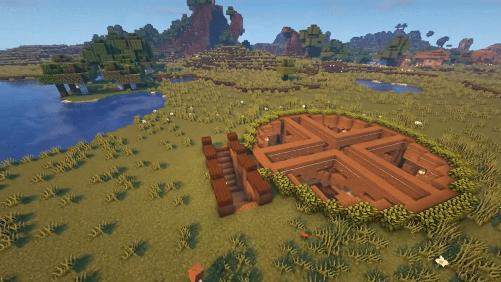 Maison souterraine dans Minecraft