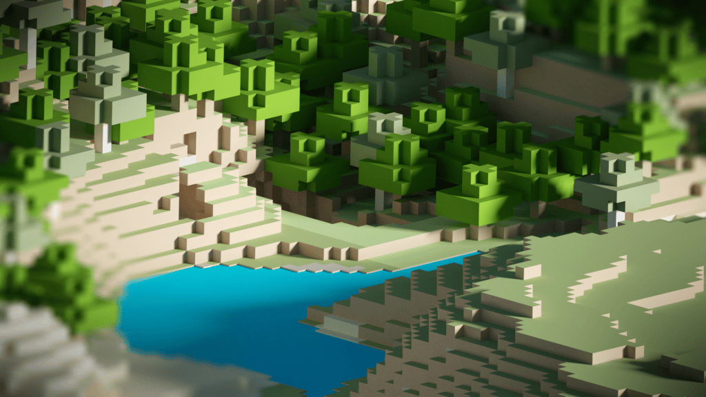 Minecraft Minimalistic Wallpaper