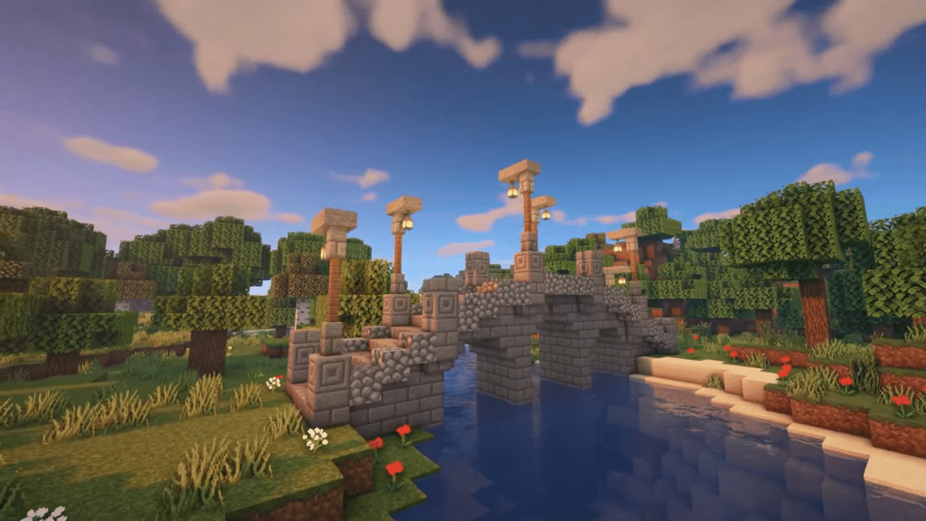 How to Build Stone Bridge Minecraft