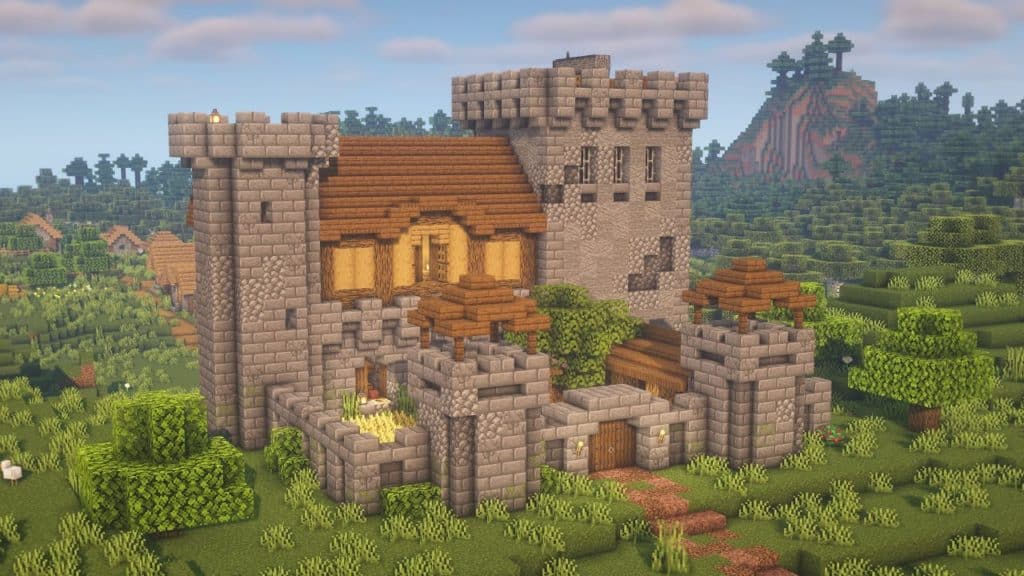 How to Build Survival Medieval Castle for Minecraft