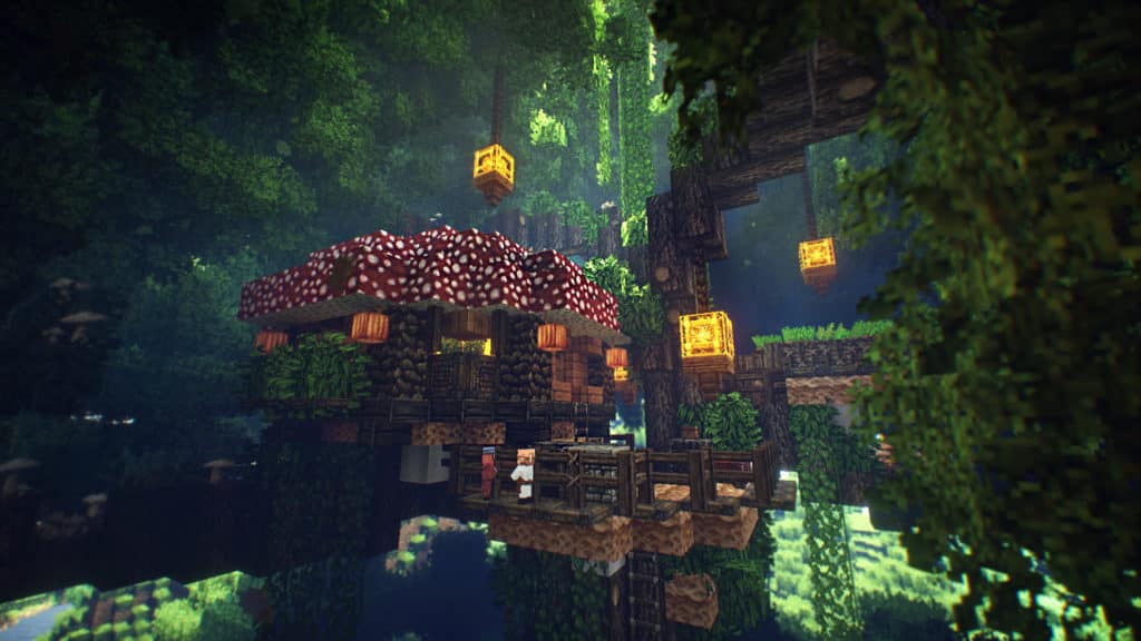 Minecraft Treehouse Wallpaper