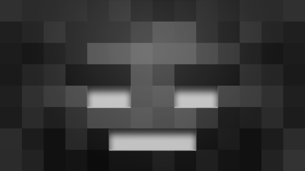 Minecraft Wither Face Wallpaper