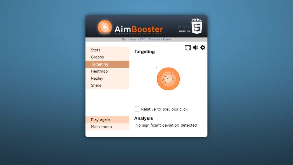 AimBooster Targeting section