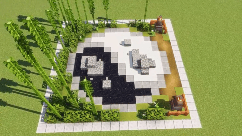 Yin Yang Minecraft Garden