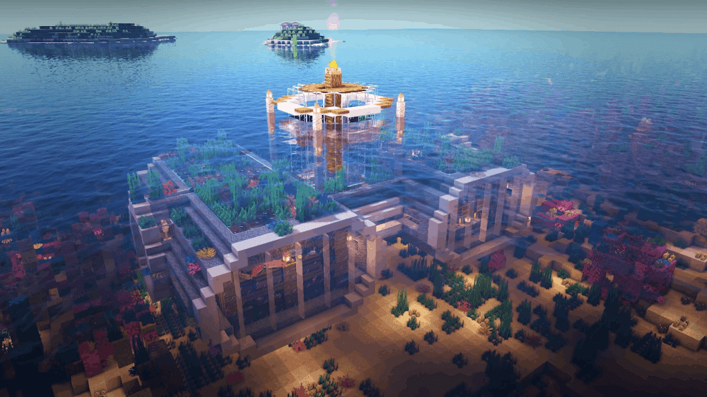 قاعدة قاع البحر هذه هي واحدة من الأشياء الممتعة للبناء في Minecraft!
