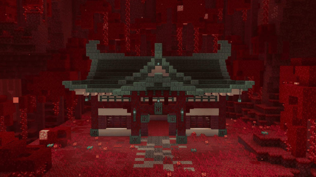 Nether Minecraft Japanese Temple Best Building Idea