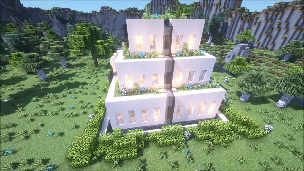Modern Minecraft Water Temple Idea Survival Base