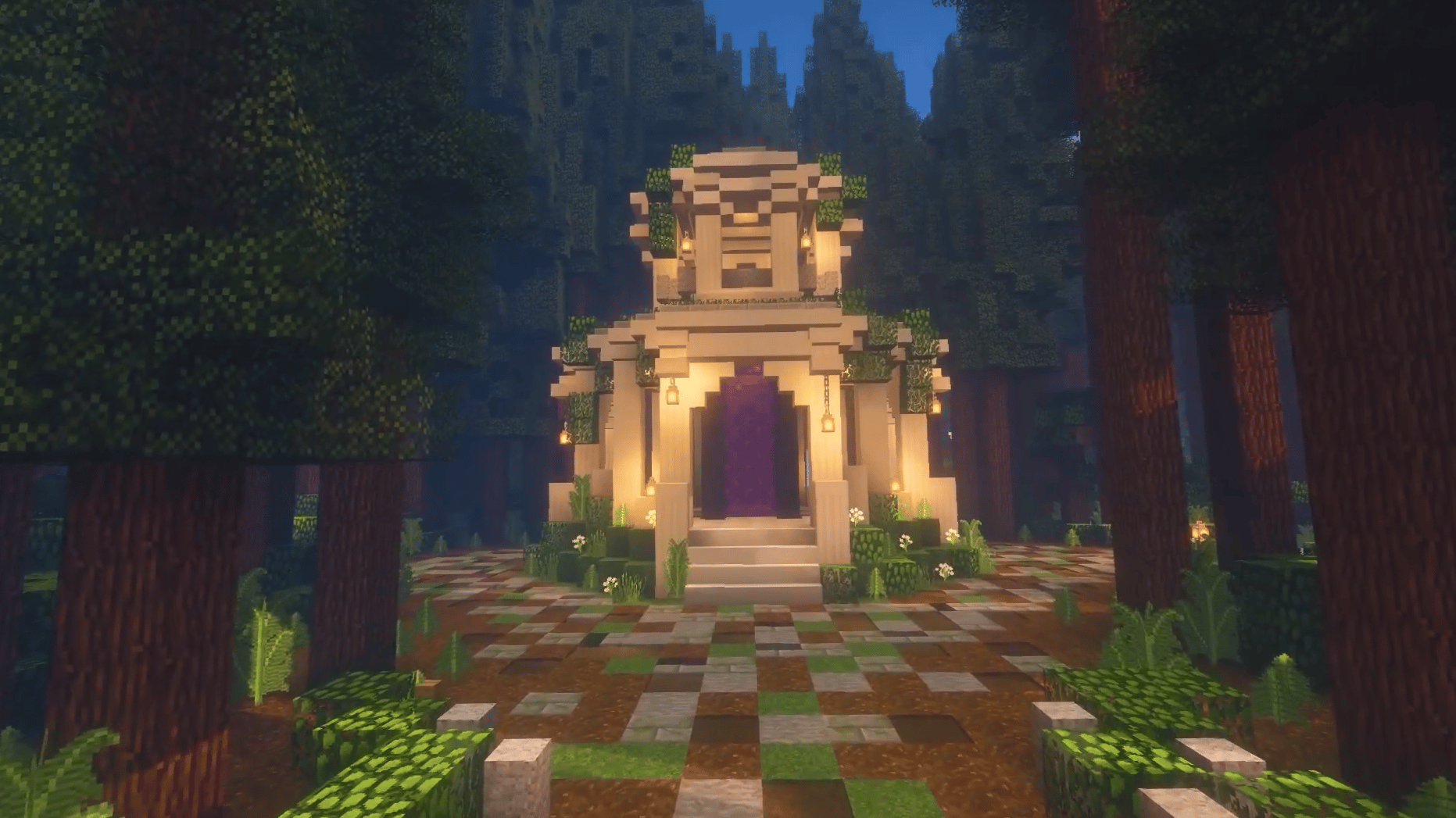 What is the title of this picture ? 15 Minecraft Temple Ideas You Must Try | WhatIfGaming