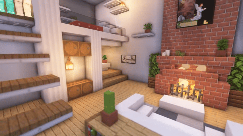 Fireplace Minecraft Idea 