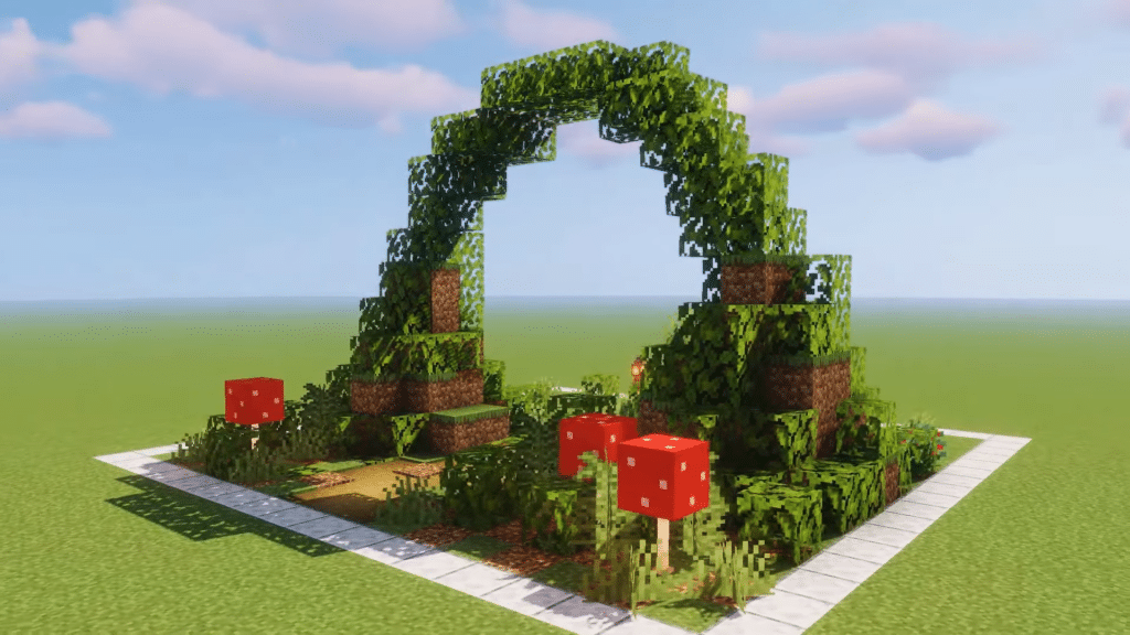 Nether Portal Fairy Gate Aesthetic Minecraft Building Idea How to