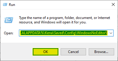 You can access practically any location in Windows through Run, allowing you adjust the Kena Bridge of Spirits camera sensitivity