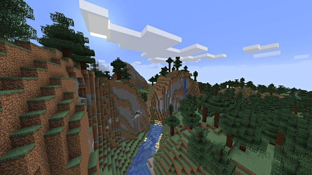 Minecraft Seed:  Beautiful Forest Hills