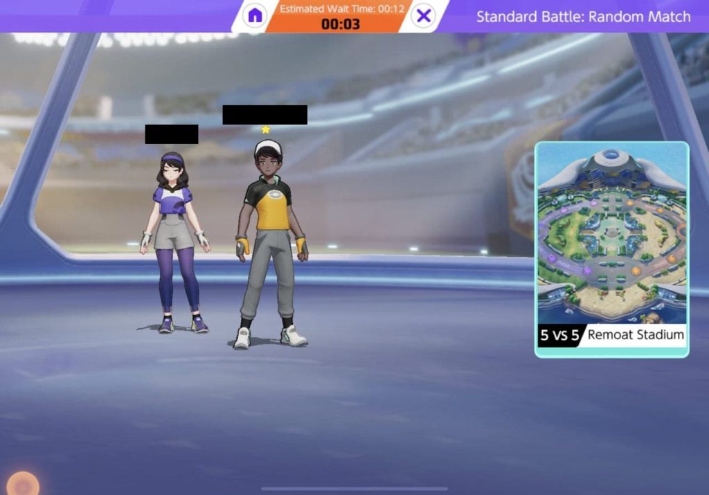 This is the Pokemon Queue where you will wait for the match to start