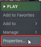 All Steam games allow you to adjust various settings through Properties