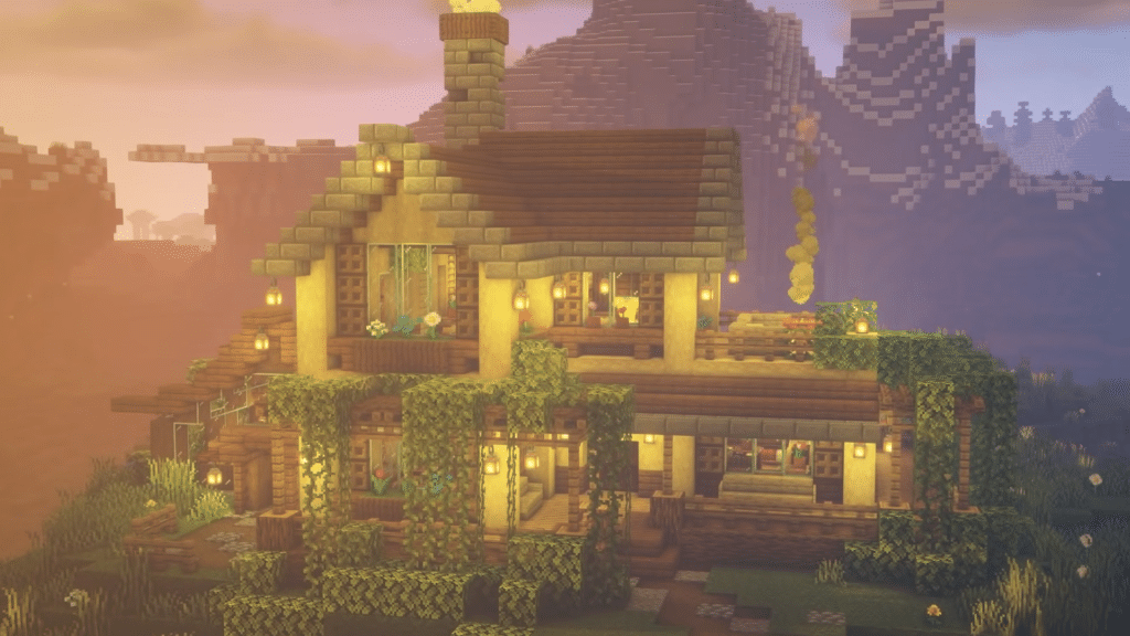 Survival Base Fairy Aesthetic Minecraft Design