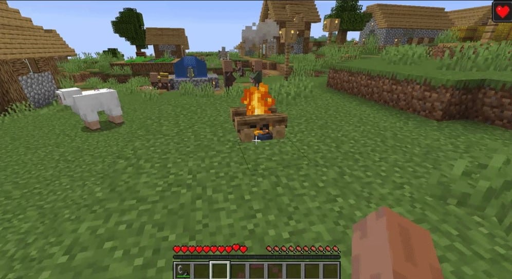 Campfire Magic Buffs Minecraft Survival Singleplayer 1.17