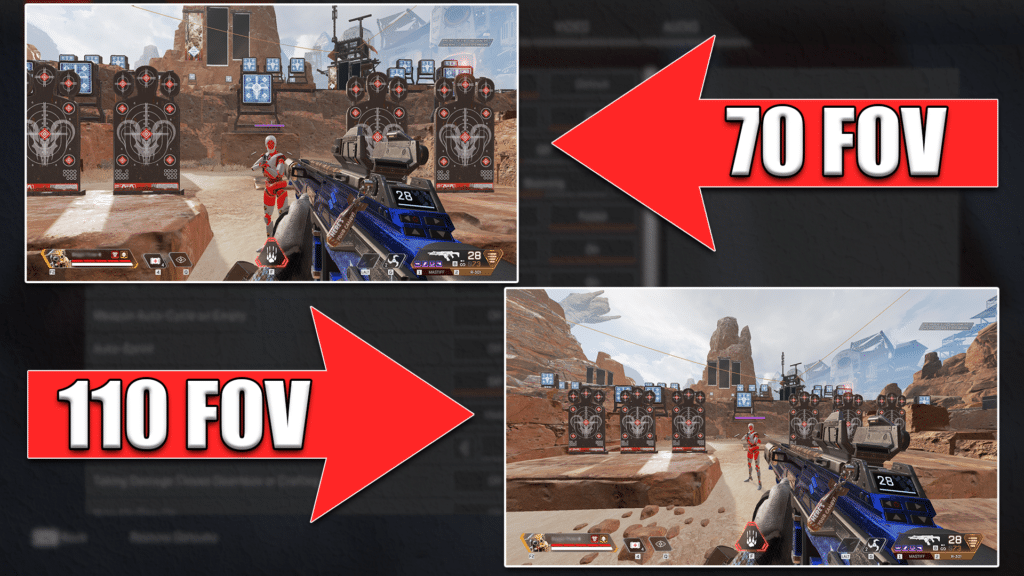 70 FOV vs 110 FOV in Apex Legends