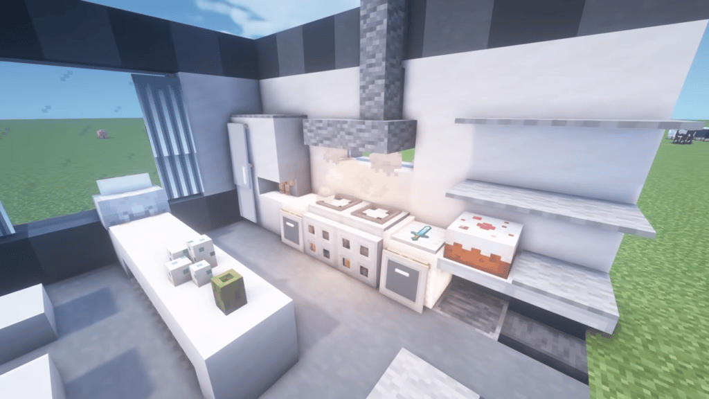 10 Minecraft Kitchen Ideas Whatifgaming, Easiest Way To Make A Kitchen Island In Minecraft