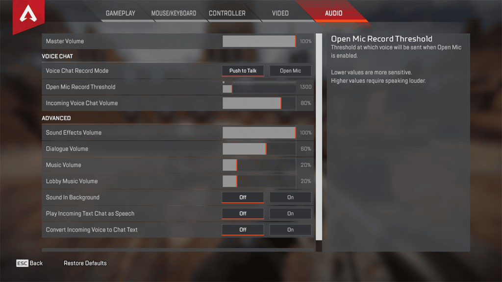 Best Audio Settings for Apex Legends