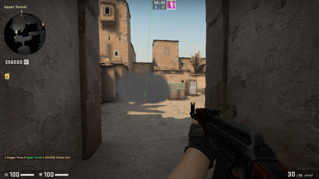 Best Dust 2 smoke spot to block AWP-ers at B site