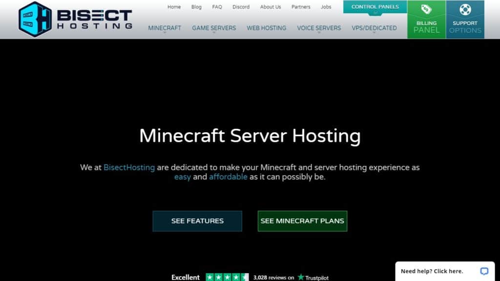 Bisect Hosting - Minecraft Server Hosting