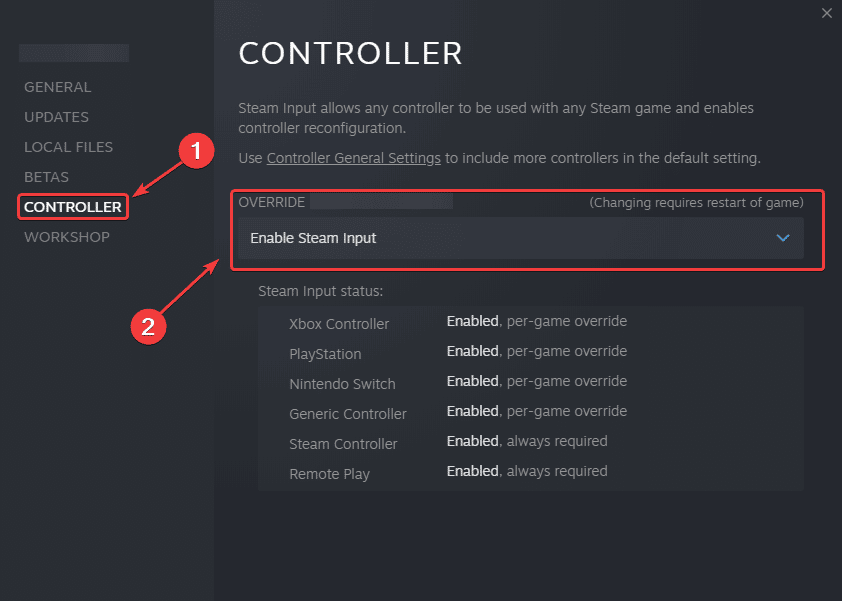 Steam Input allows you to override different controller configurations, and allows Steam to enable support 