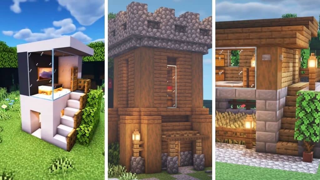 20 Easy Minecraft House Ideas, How To Level Out A Concrete Basement Floor In Minecraft