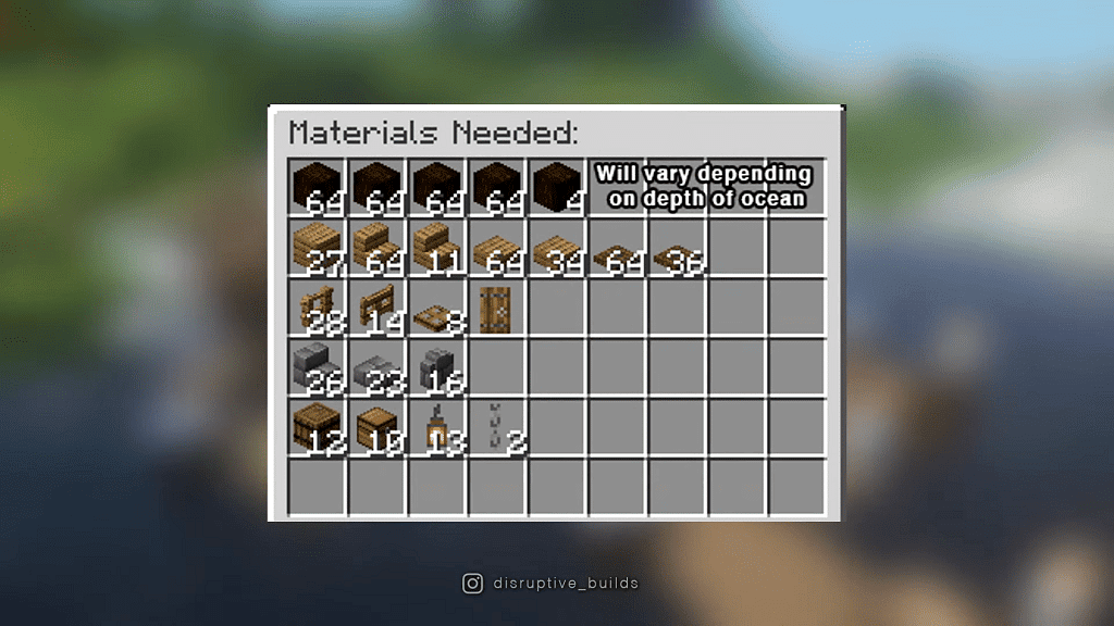 Materials Needed to build a dock