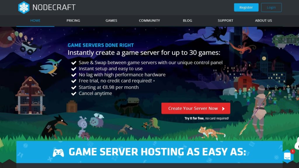 NodeCraft - Minecraft Server Hosting