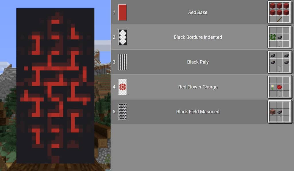 Runic Mysterious Banner Magic Minecraft Decoration Idea Banner 1.17