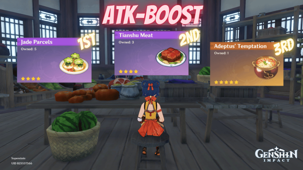 Best ATK-Boosting Dishes