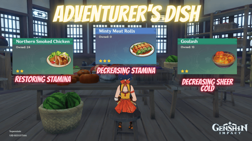 Best Adventurer’s Dishes