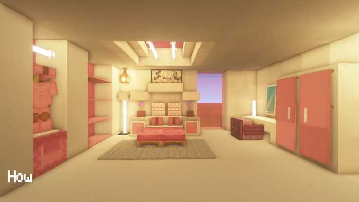Pink Bedroom Minecraft