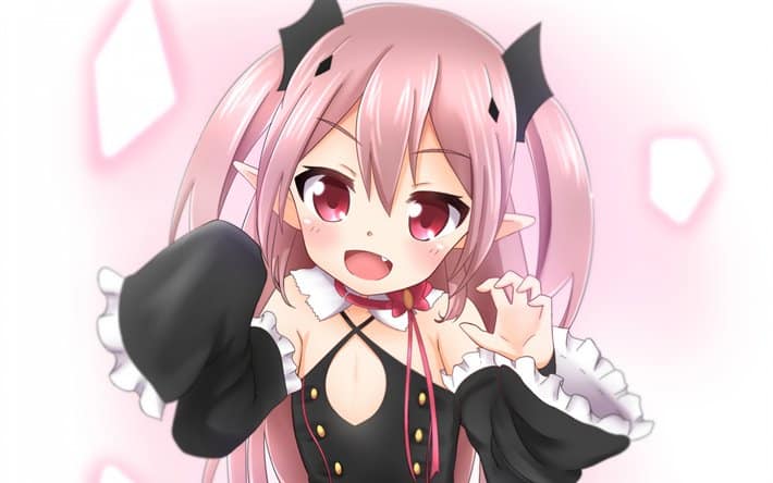 Cute Anime Vampire Girl - Cute Vampire Anime Girl, HD Png Download ,  Transparent Png Image - PNGitem