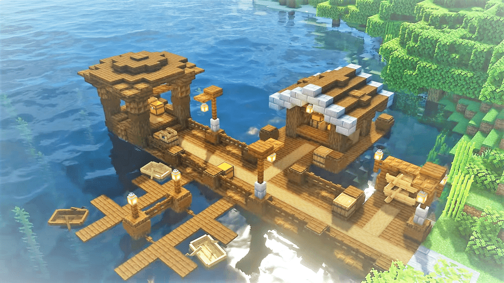 Minecraft: Build a Fishing Pier (Online)