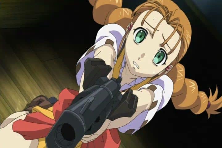 Anime Girl With Sword And Gun