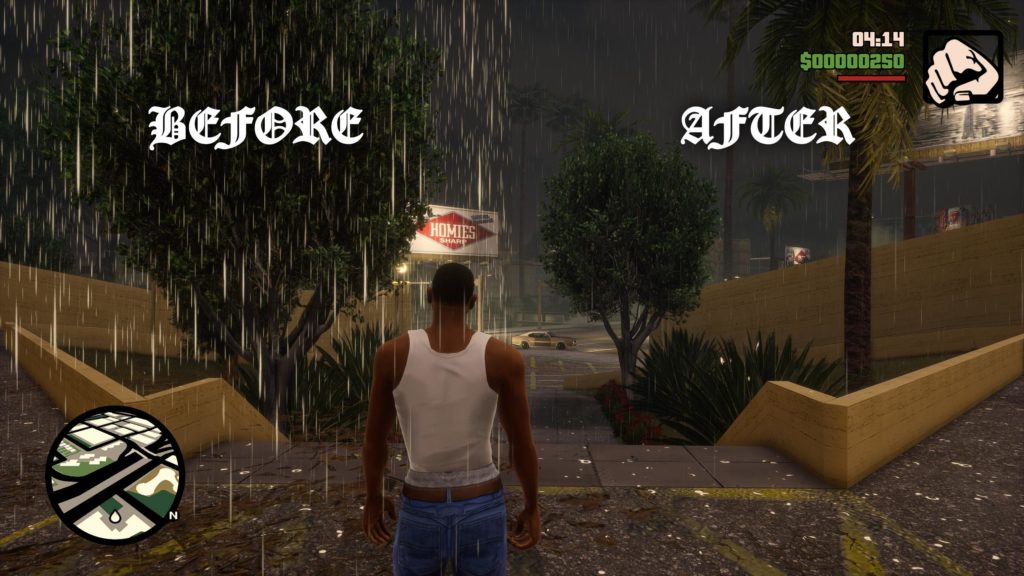 GTA Trilogy The Definitive Edition Rain Mod