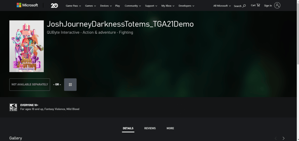 Josh Journey- Darkness Totems TGA21Demo _ Xbox