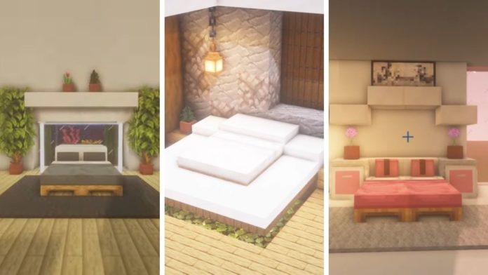 15 Awesome Minecraft Bed Designs, How To Make A Beautiful Bedroom In Minecraft