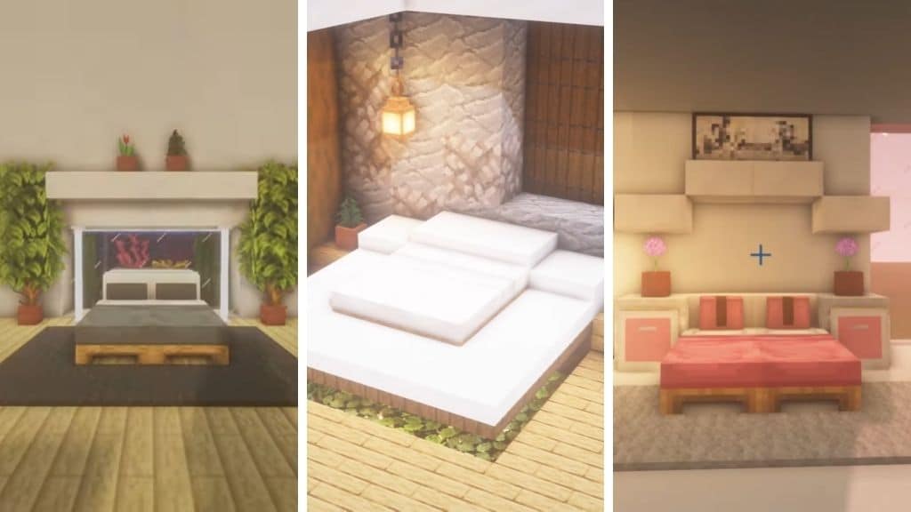15 Awesome Minecraft Bed Designs, How To Make A Good Looking Bed In Minecraft