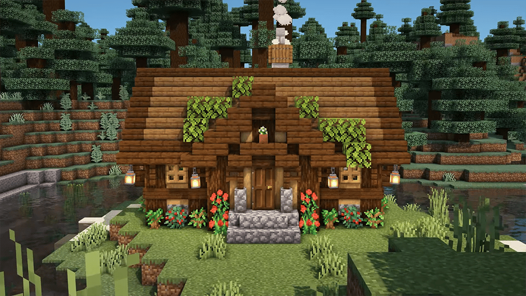 Cottage House Survival Minecraft Cottagecore Aesthetic Cozy Tutorial