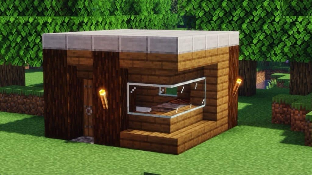 Modern Small House for Minecraft Single Player Survival