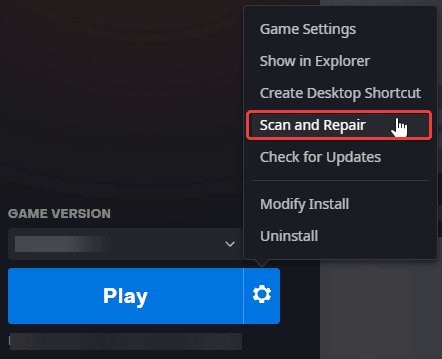 You can Scan and Repair games files to potentially fix the Call of Duty Vanguard Dev Error 5573