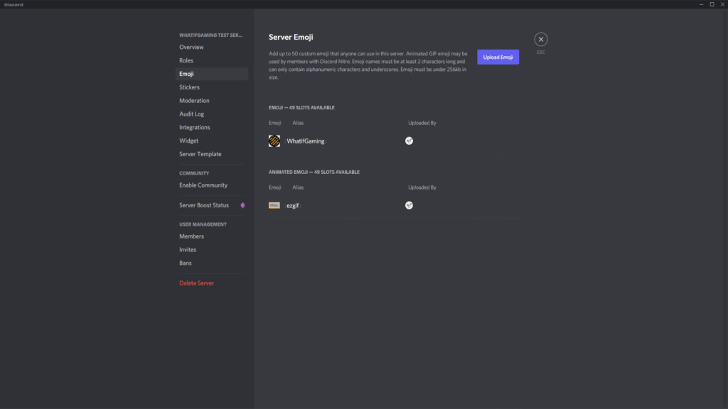 Adding custom Discord Emojis