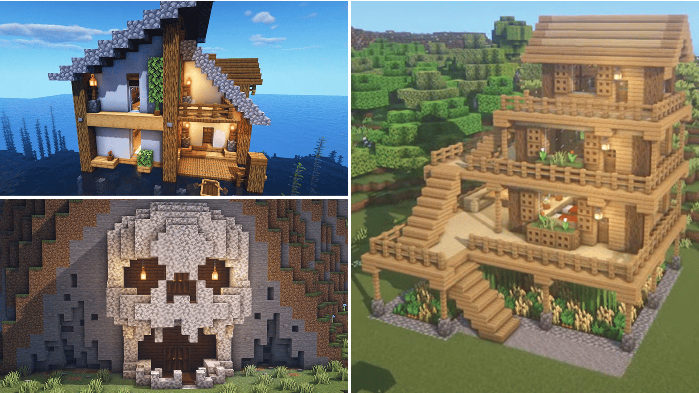 minecraft wood house ideas